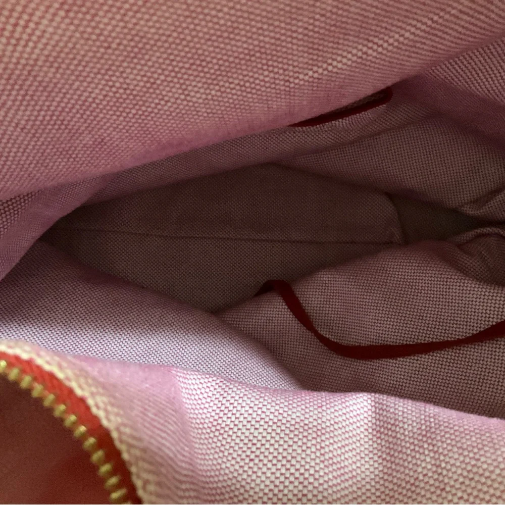 Dooney and Burke red leather hobo bag